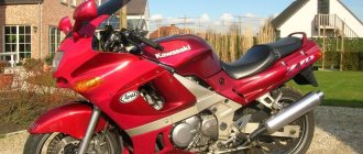 Kawasaki ZZR 400 красный фото