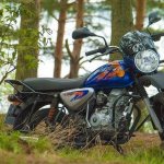 Мотоцикл bajaj boxer 125x в лесу
