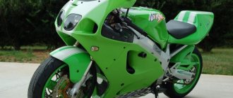 Мотоцикл Kawasaki ZX-7R идеален на гоночном треке