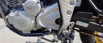 Силовой агрегат мотоцикла Yamaha Tricker XG 250 с воздушным охлаждением