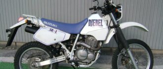 Внешний вид мотоцикла Suzuki Djebel 250 первого поколения